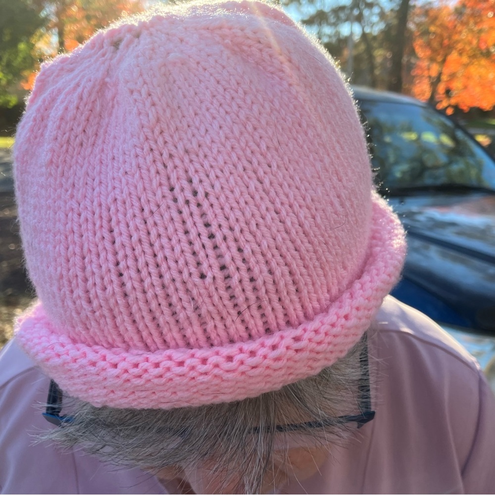 Hand knitted hat